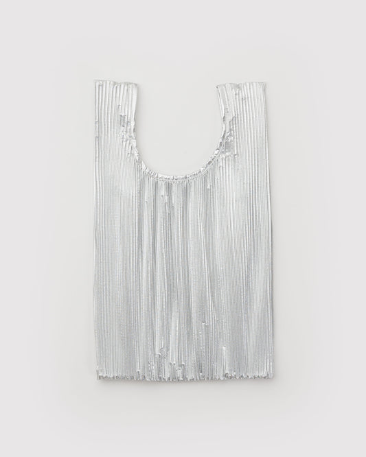 Chrome Metallic - Pleated Baggu