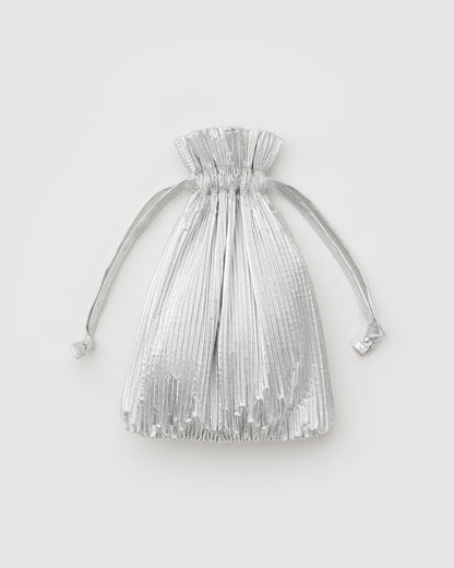 Chrome Metallic - Pleated Baggu