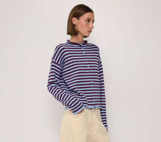 The Cecelia Cardigan - Fresh Merlot