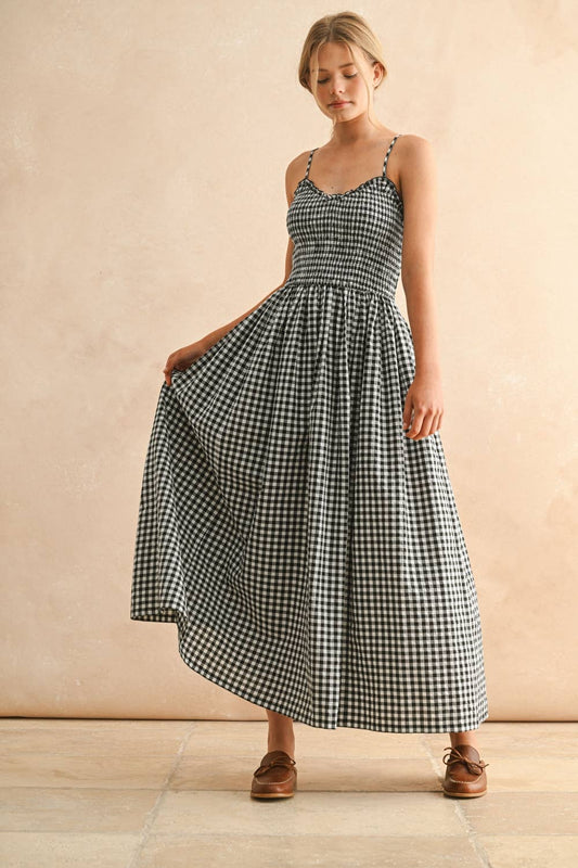 Gingham Maxi Dress