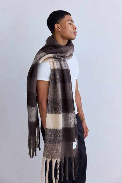 The Reykjavik Scarf - Brown Check