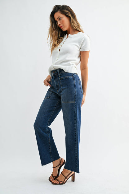 High Rise Utility Wide Leg