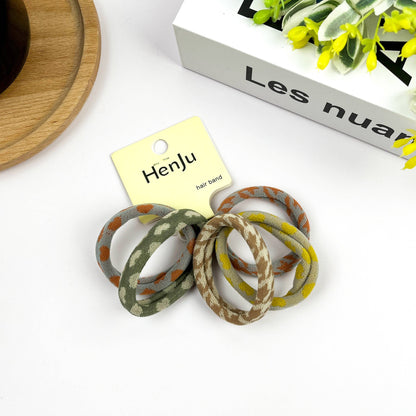 Multicolored Hair Tie Set (5 Piece)