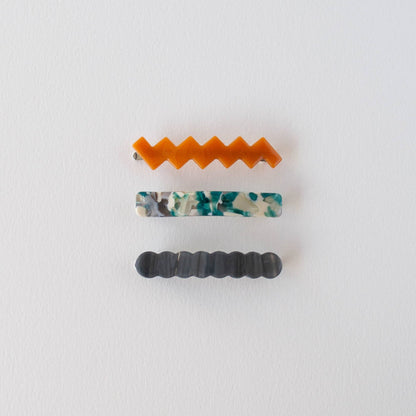 Eco Alice Hair Slides Set in Tile