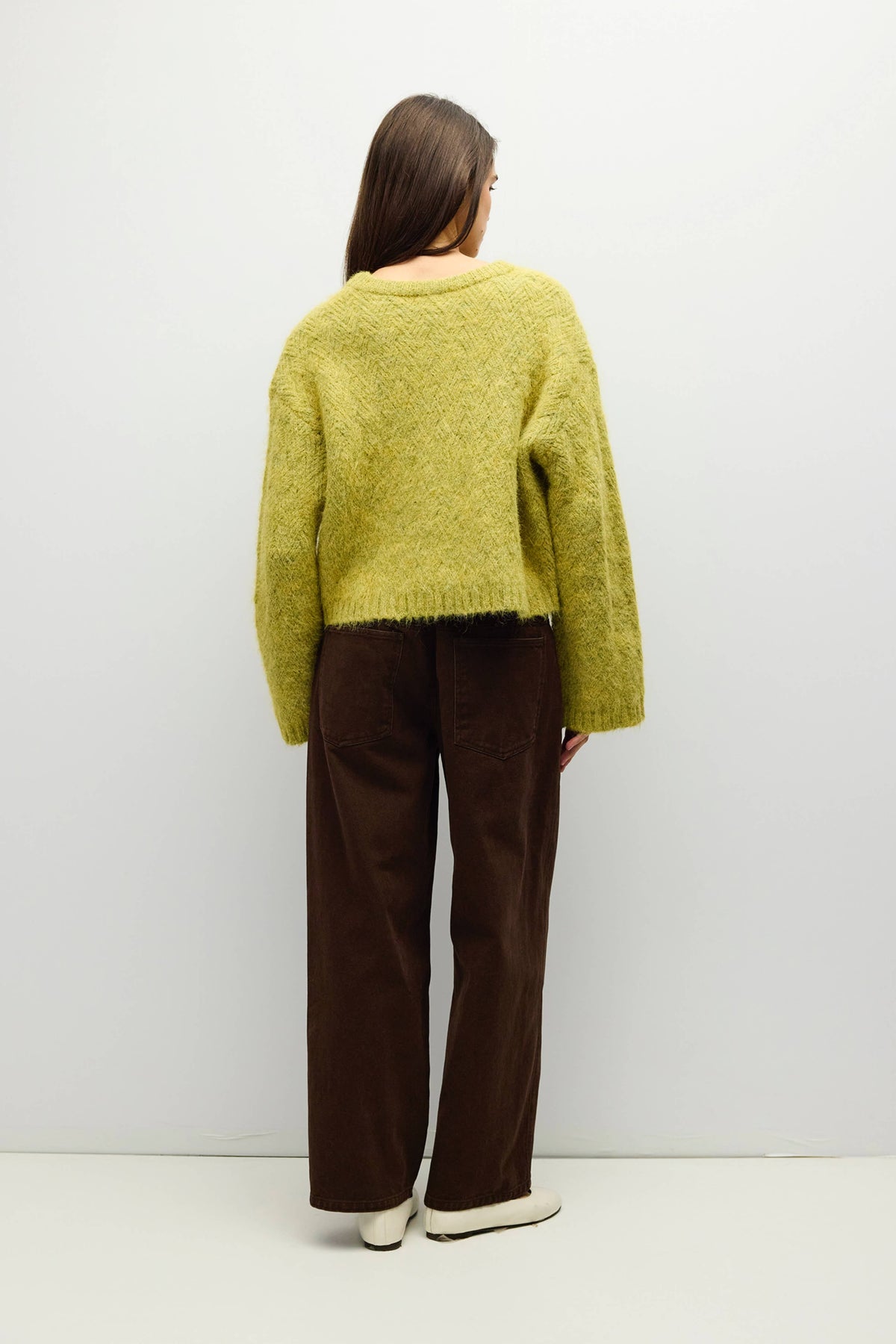 The Lila Sweater - Chartreuse