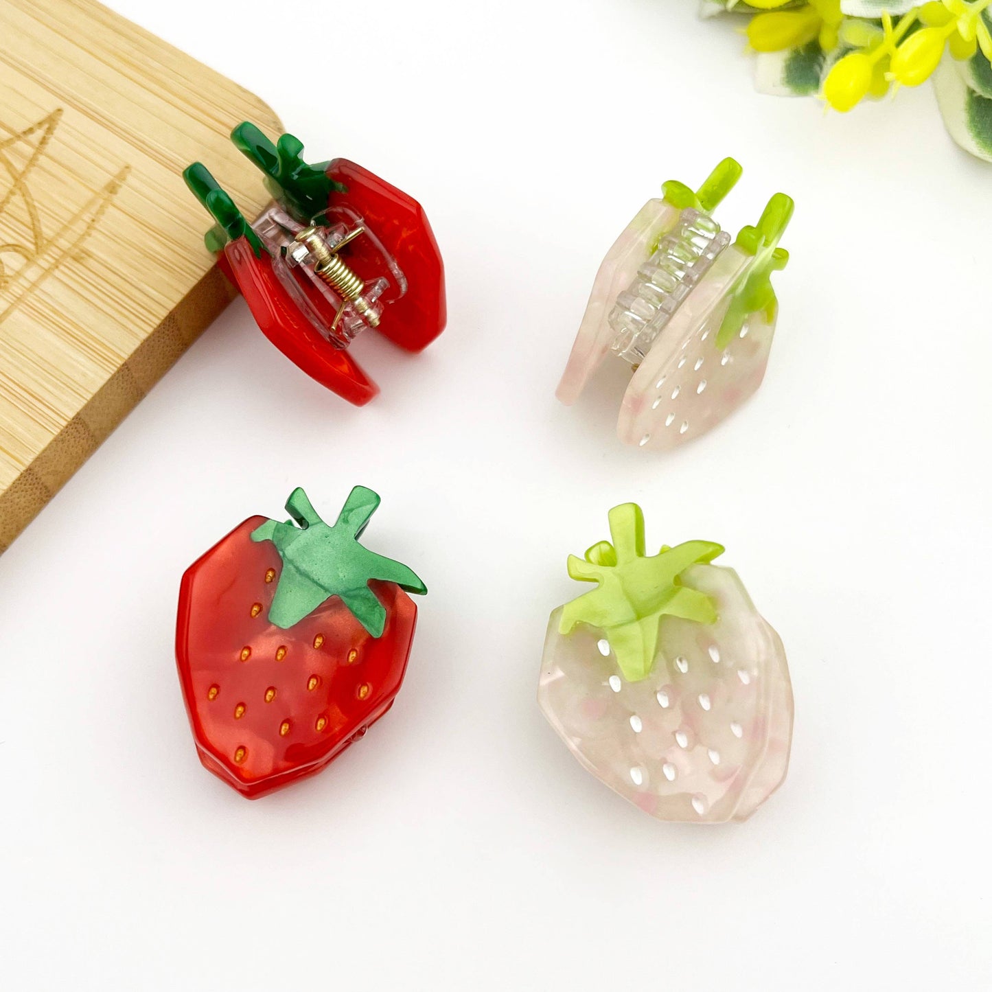 Mini Strawberry Claw Clip
