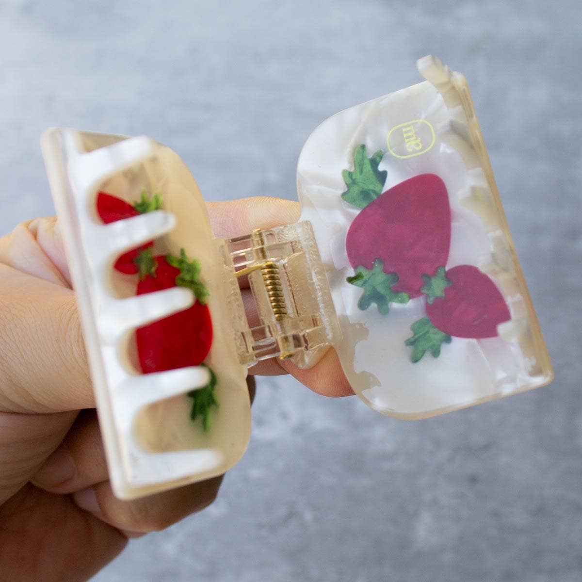 Strawberry Farm Handmade Claw Clip