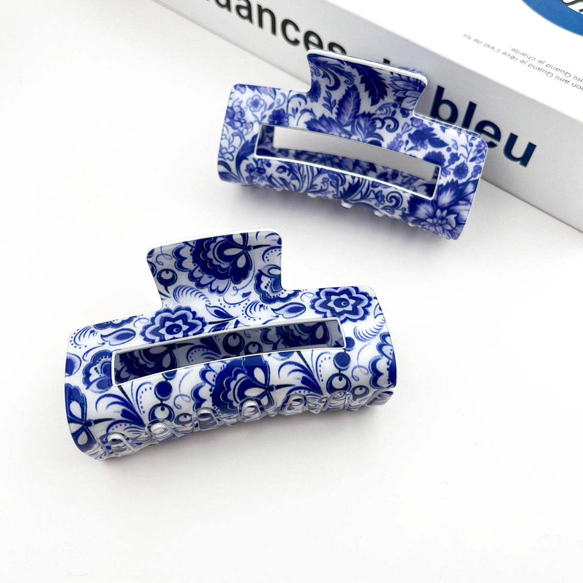 Porcelain Pattern Hair Claw Clip