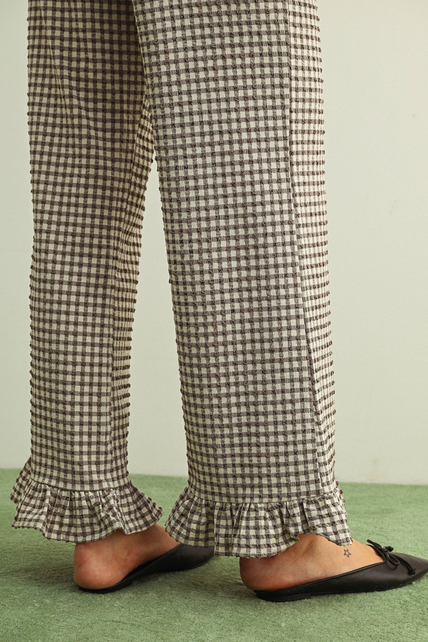 Gingham Girlie Crinkle Pants