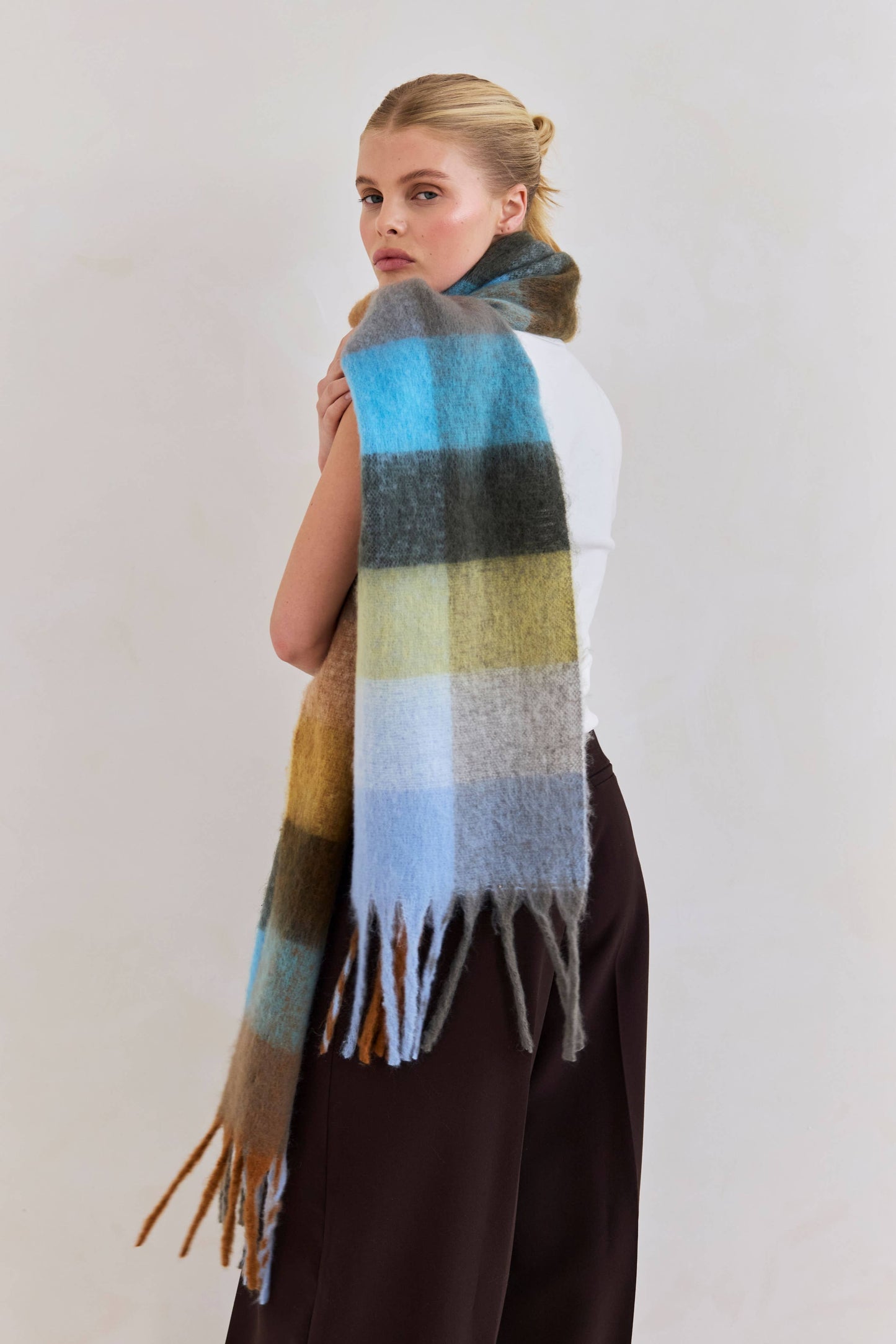 The Reykjavik Scarf - Blue/Orange
