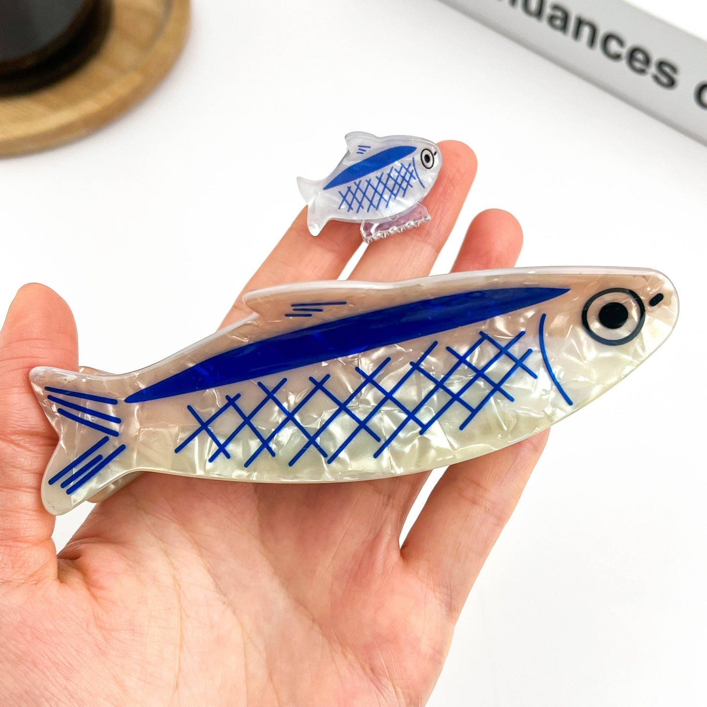 Sardine Claw Clip - Blue