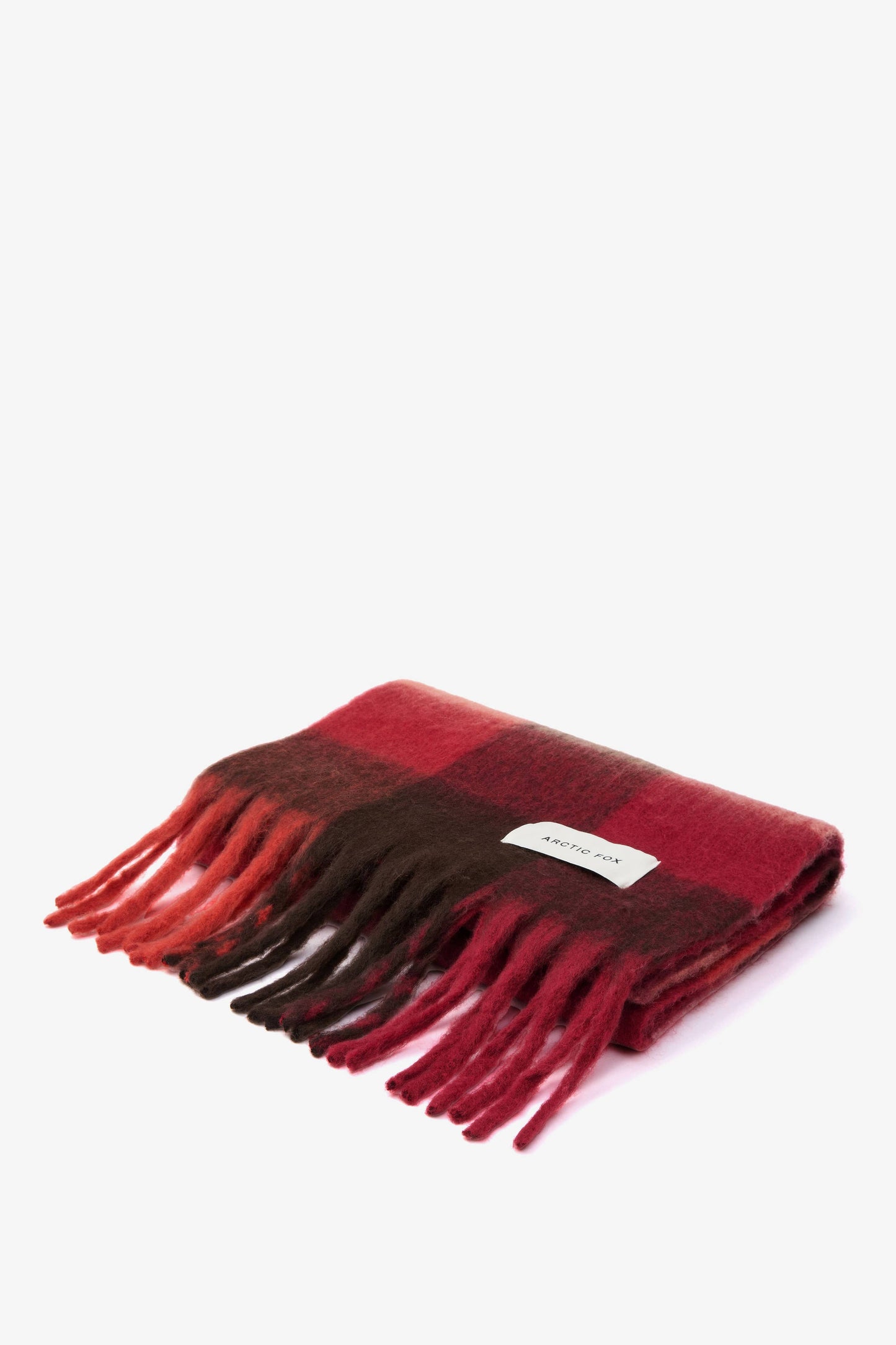 The Reykjavik Scarf - Burgundy Check