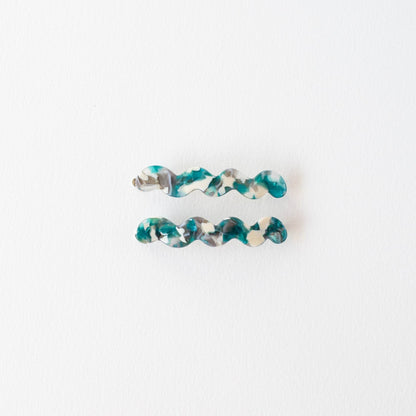 Eco Cloud Wave Slide Hair Pin Set