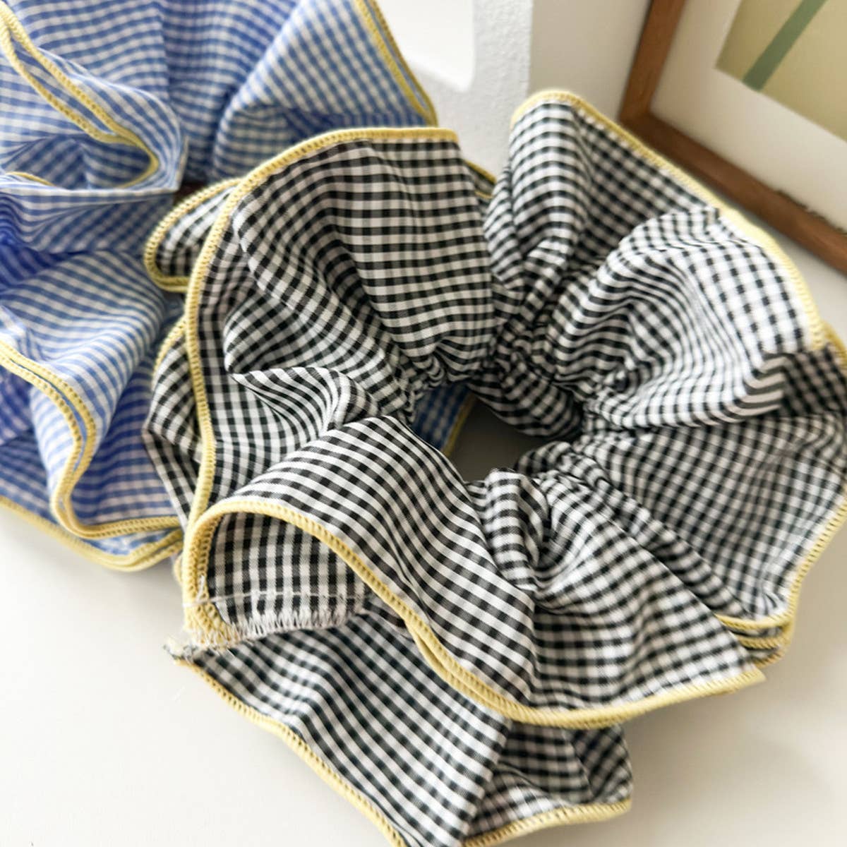 Retro Gingham X-Large Scrunchie