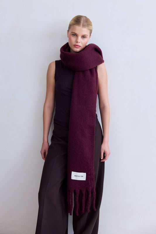 The Stockholm Scarf - Cherry Lacquer