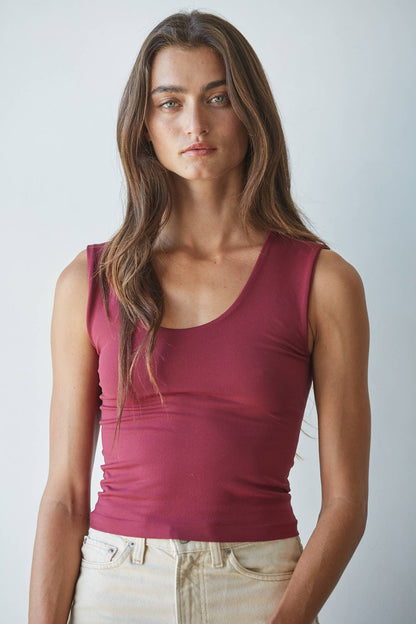 Double Layered Seamless Tank Top