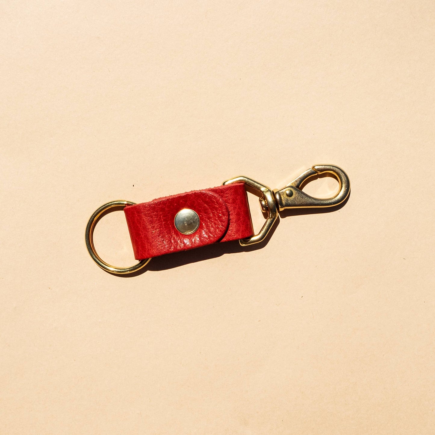 Tomato Leather Keychain