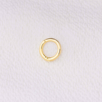 Mini Seamless Clicker Hoop Earrings