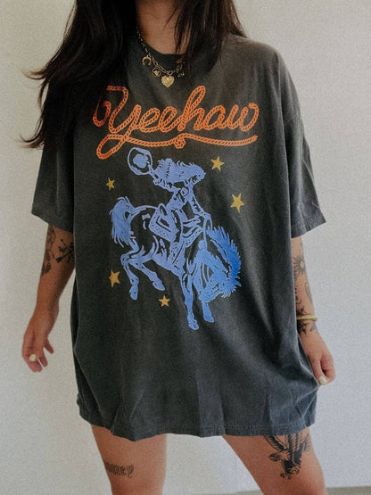 Yeehaw Cowgirl Womens Graphic Tee