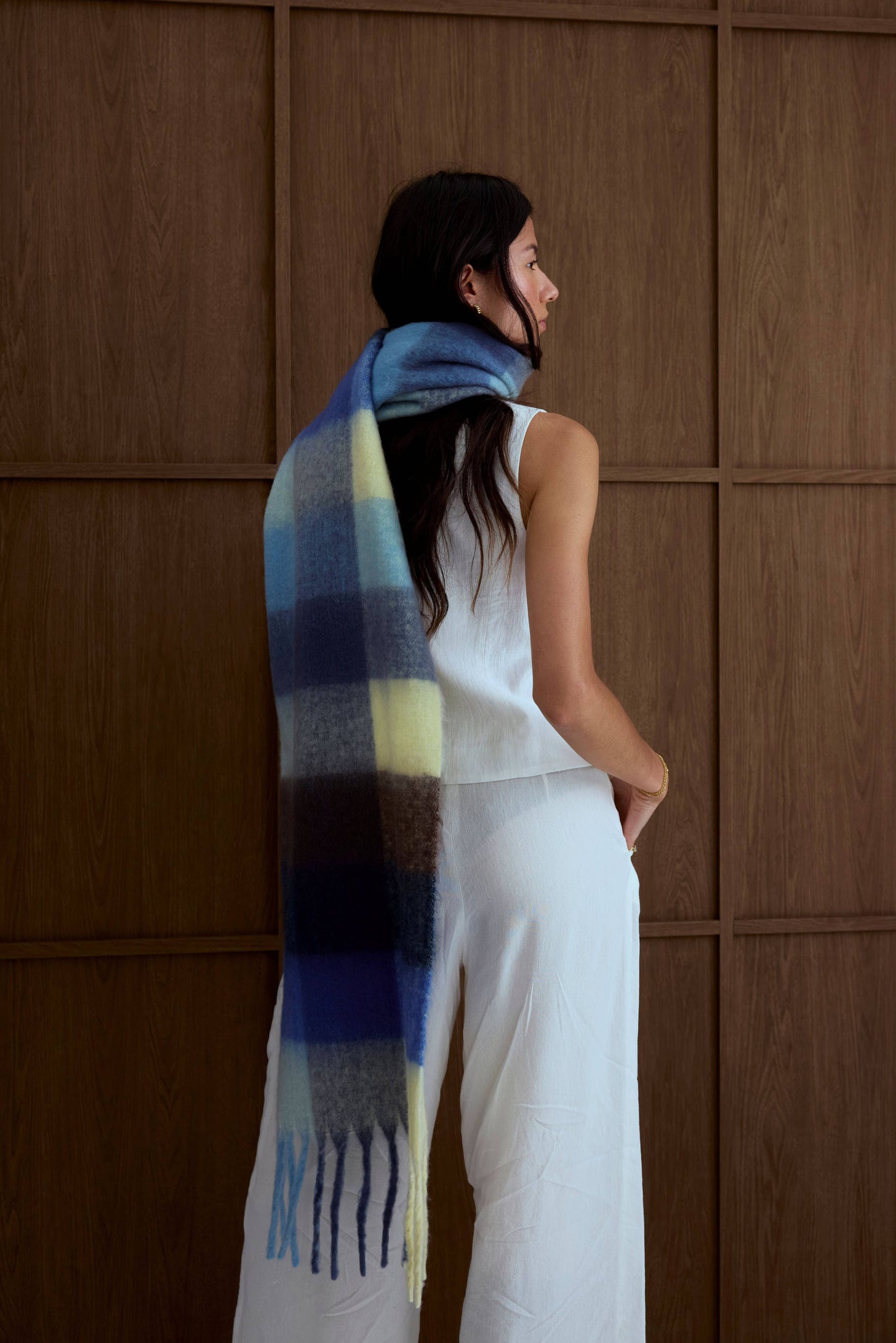 The Reykjavik Scarf - Blue Yellow
