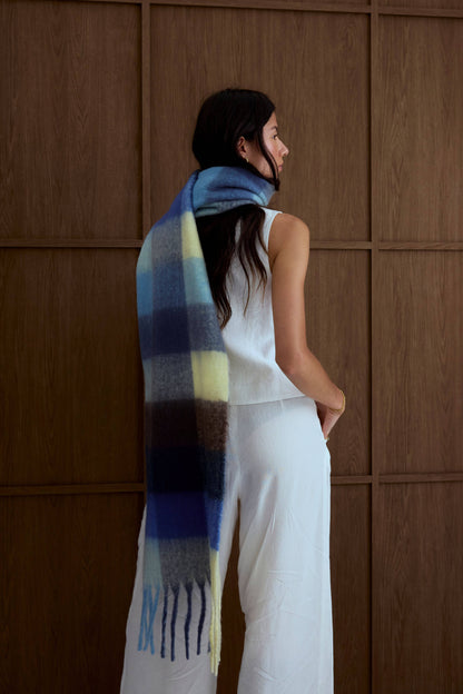 The Reykjavik Scarf - Blue Yellow