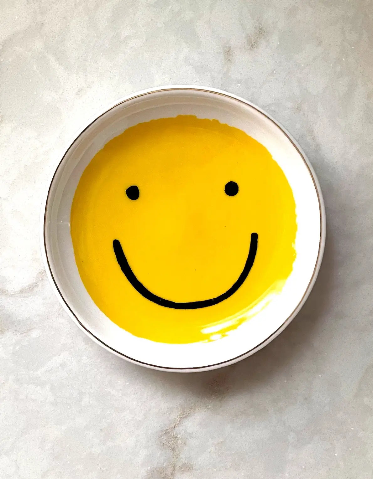 Smiley Porcelain Trinket Dish
