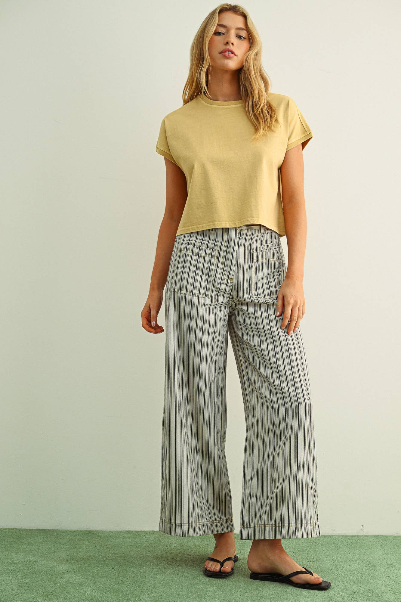 Washed Short Sleeve Top