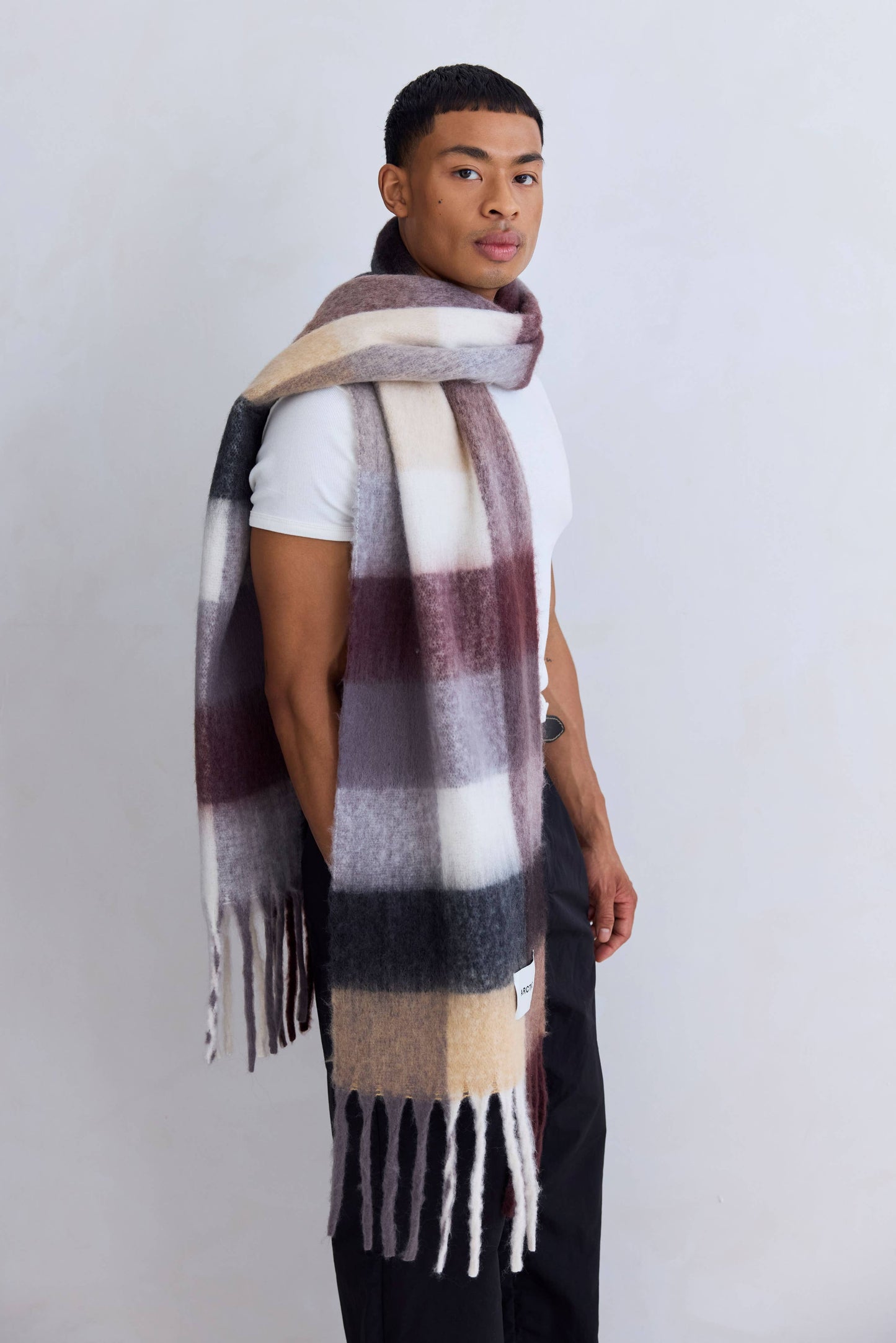 The Reykjavik Scarf - Purple/Brown