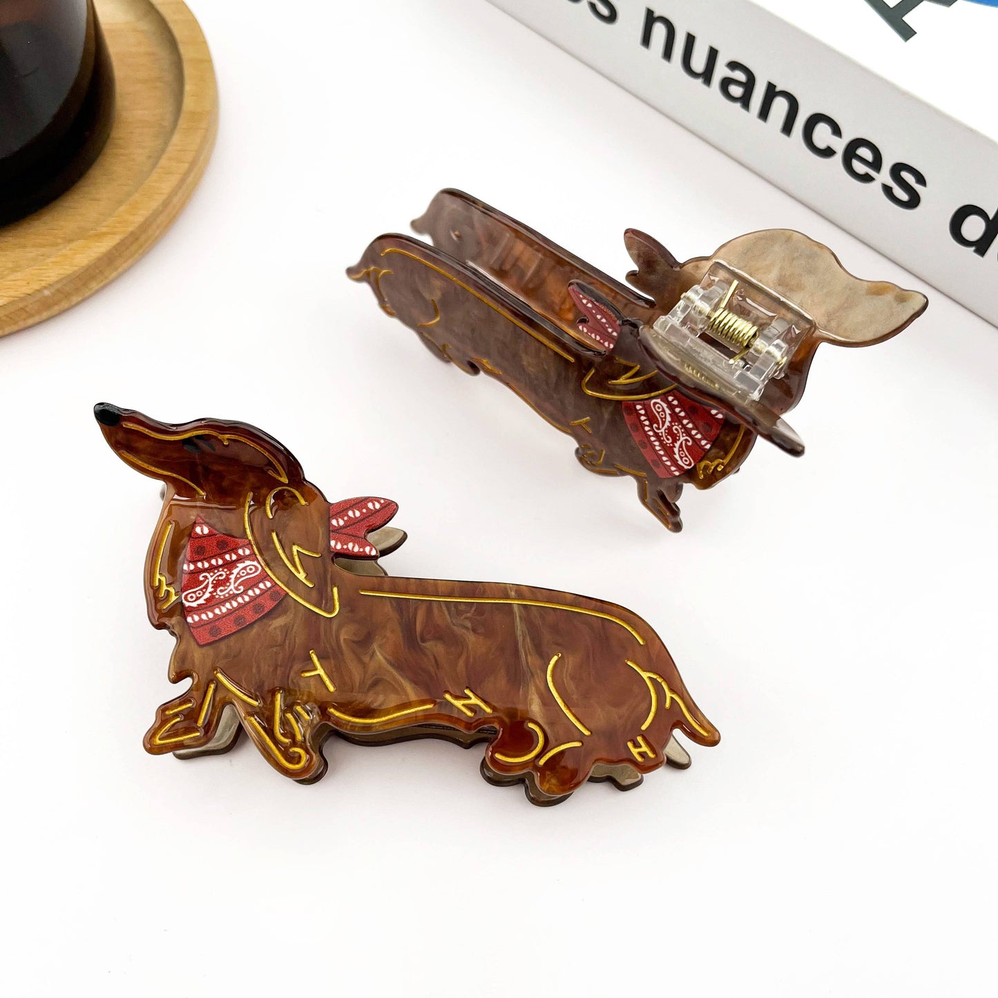 Dachshund Hair Clip