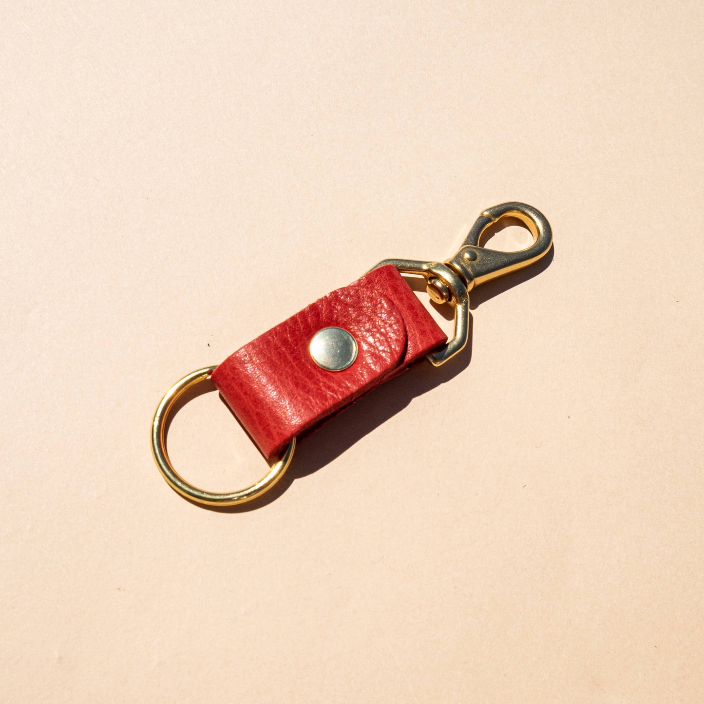 Tomato Leather Keychain