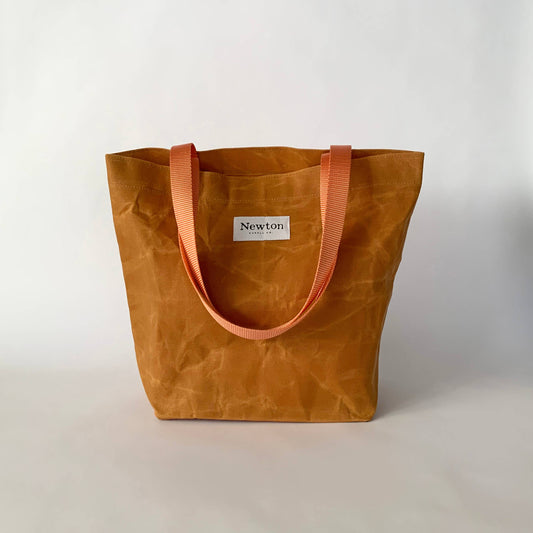 Whiskey Waxed Canvas Tote