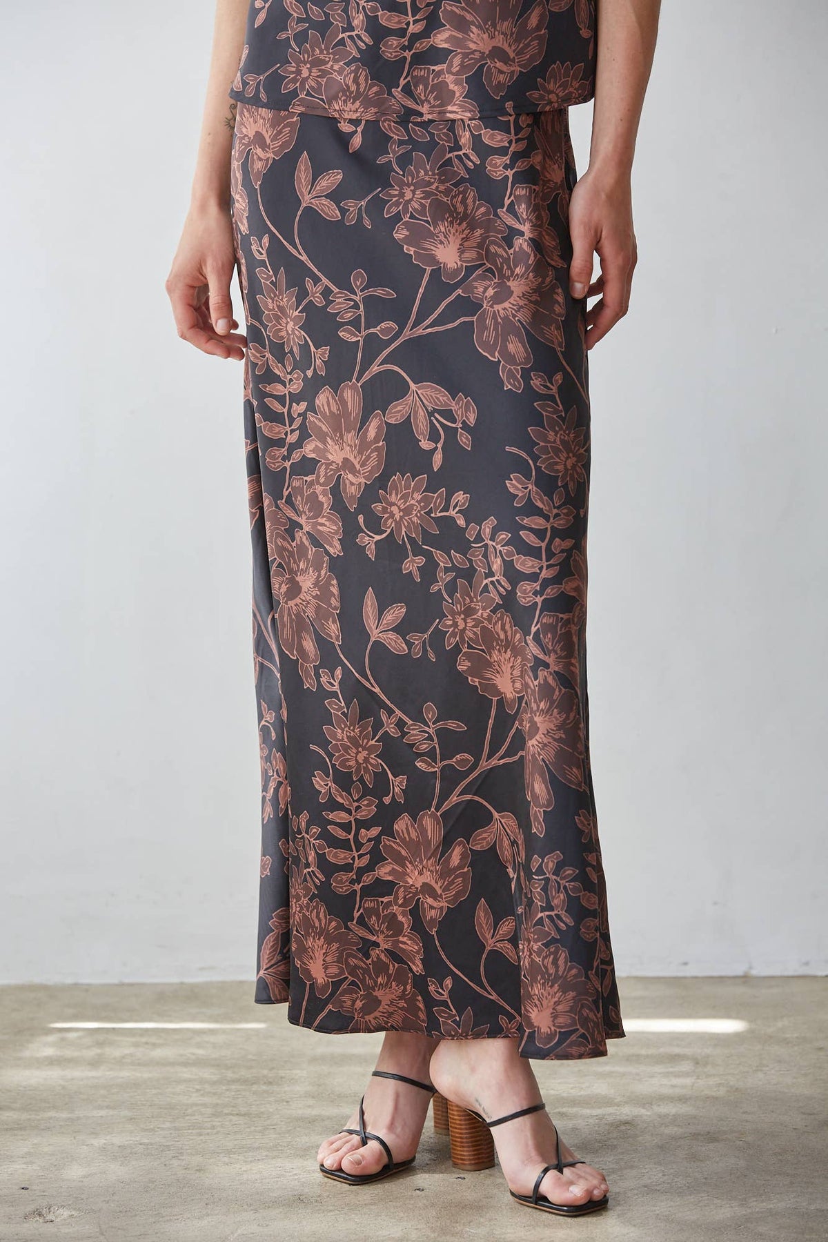 Floral Print Maxi Skirt