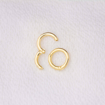 Mini Seamless Clicker Hoop Earrings