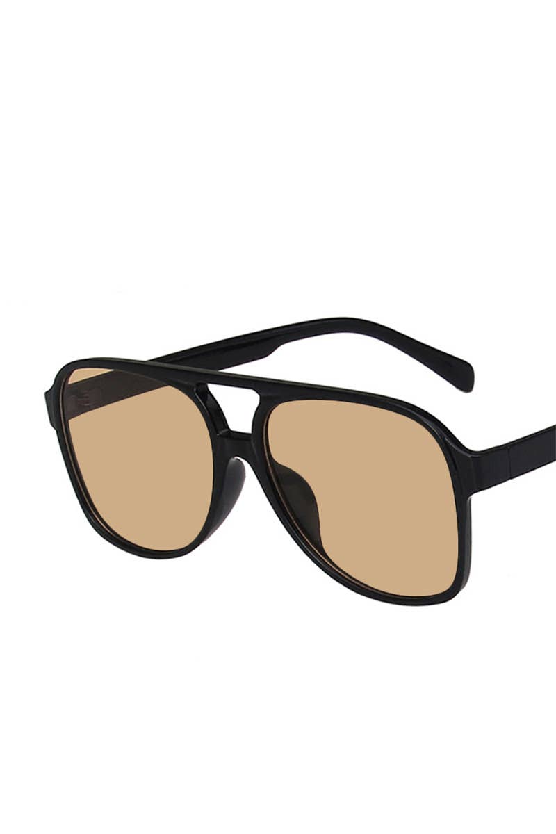 Double Bridge Aviator Sunglasses