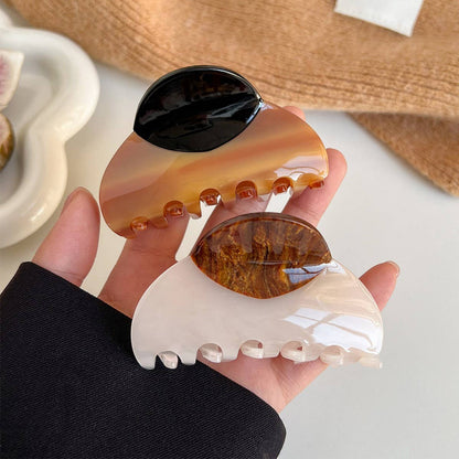 Wood Print Large Claw Clip