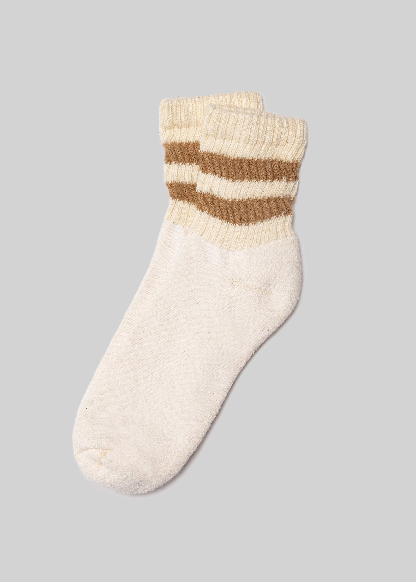 The Mono Stripe Quarter Crew - Acorn