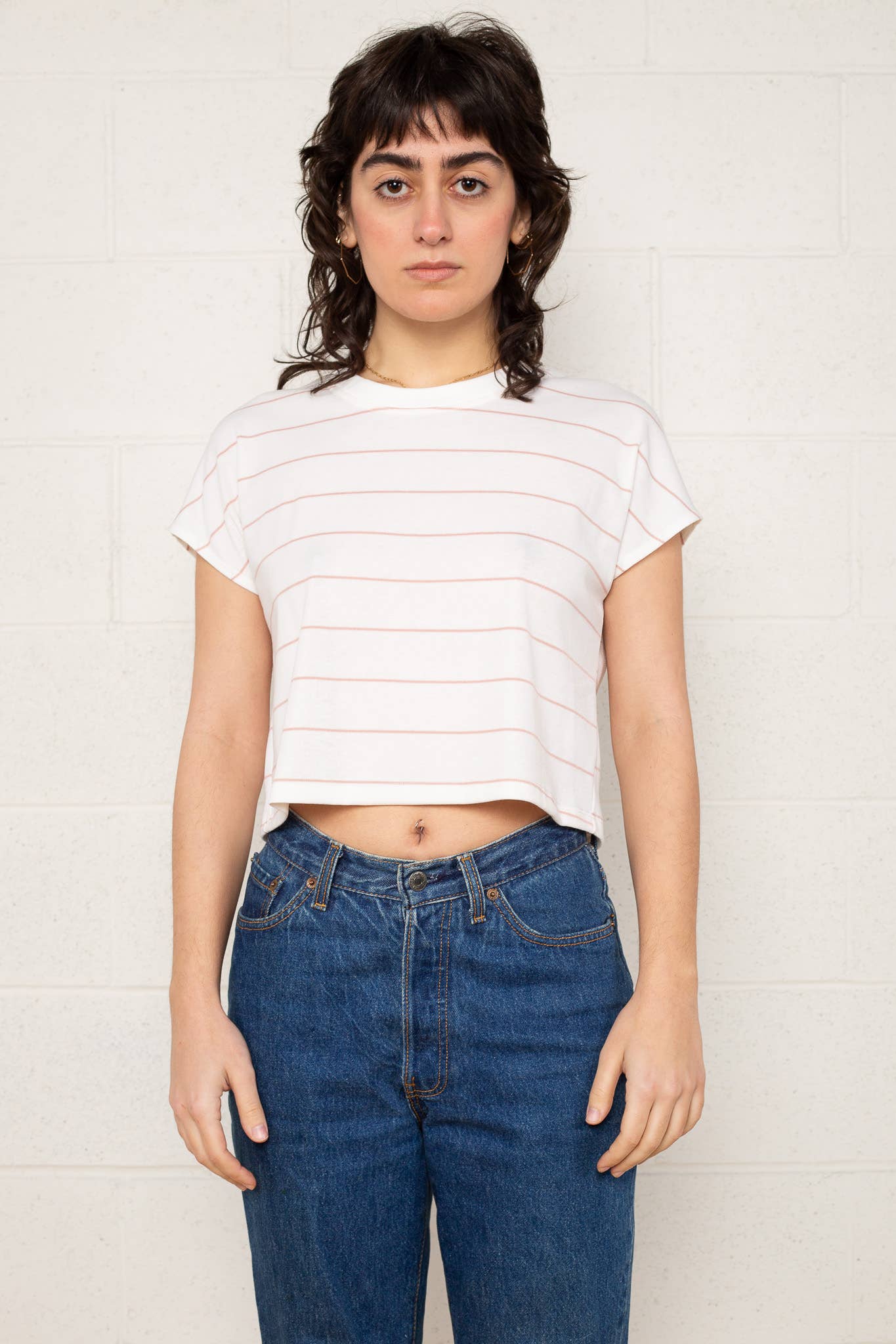 Zia Top - Ivory/Pink