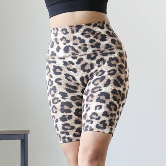 Leopard Biker Shorts