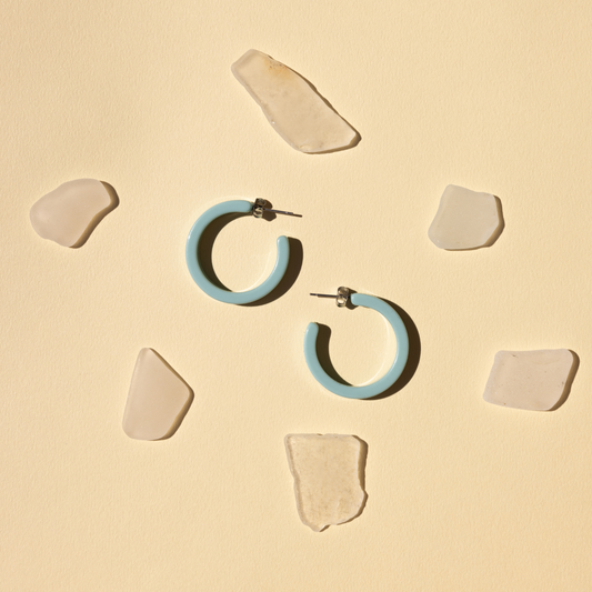 Turquoise Sol Hoops