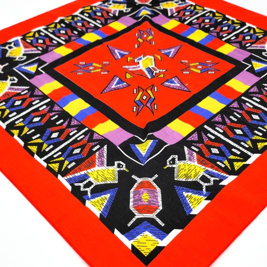 90s Red Bird Indigenous Inspired Bandana