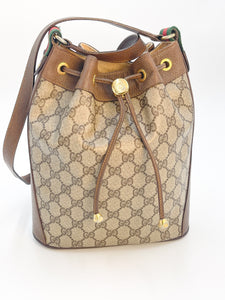 80s Gucci GG Supreme Bucket Bag