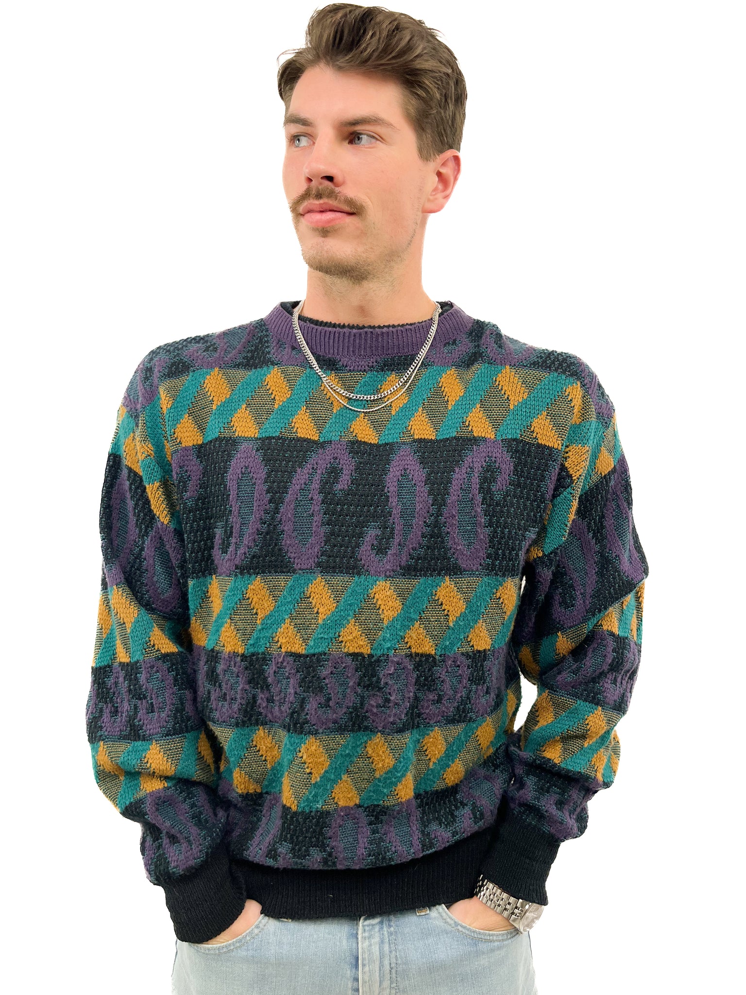 80s Geometric Sweater