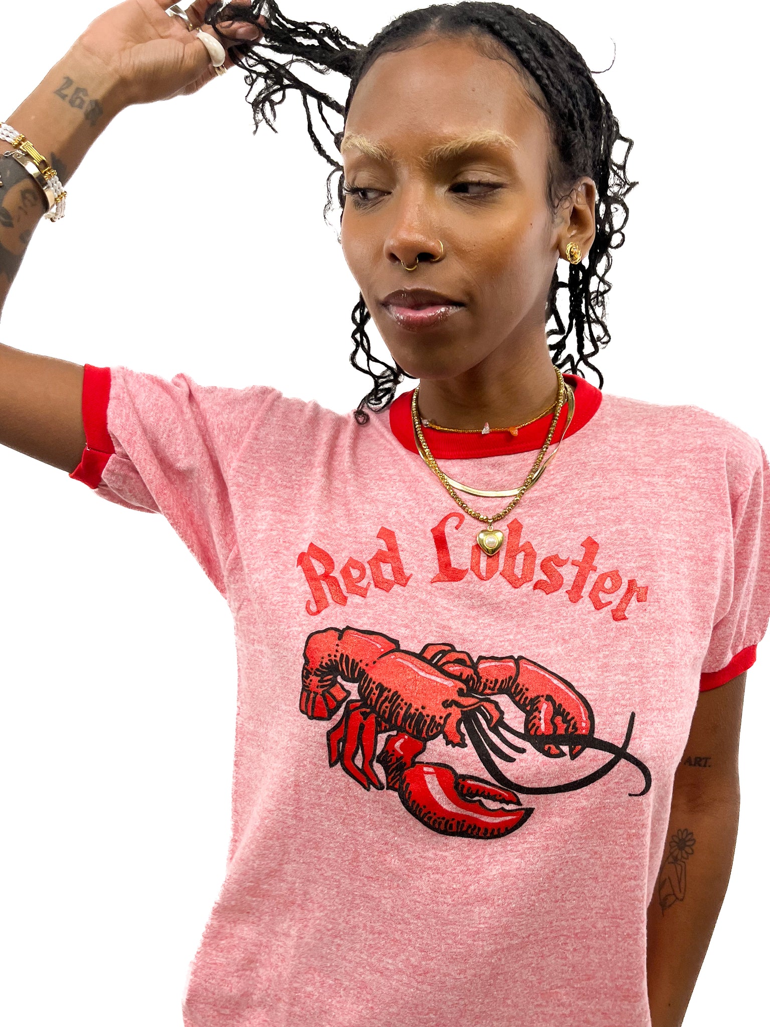 70s Red Lobster Ringer Redeux Vintage