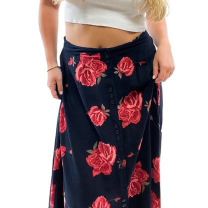 90s Cameo & Co Rose Skirt