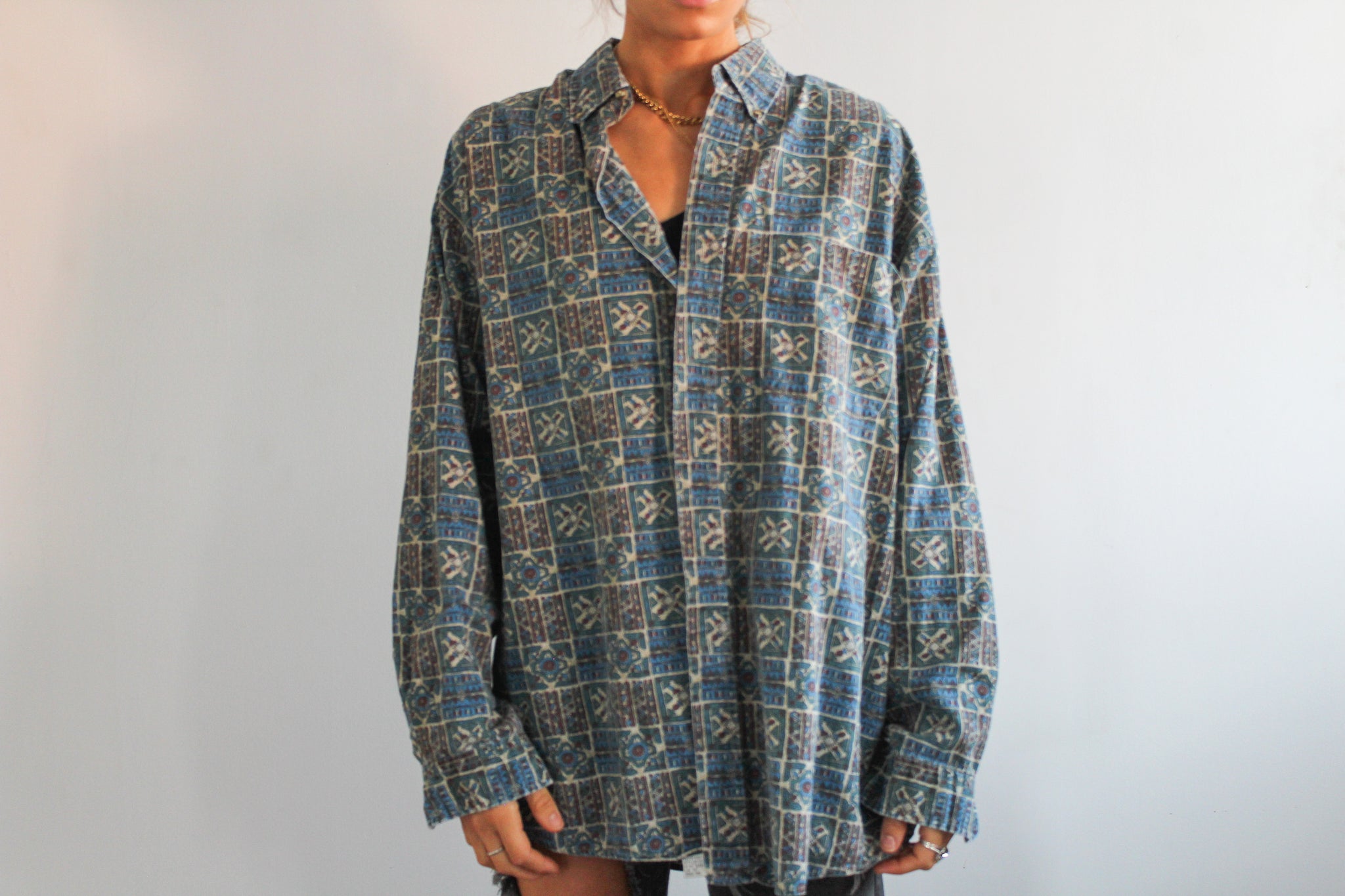 80s London Fog Button Up
