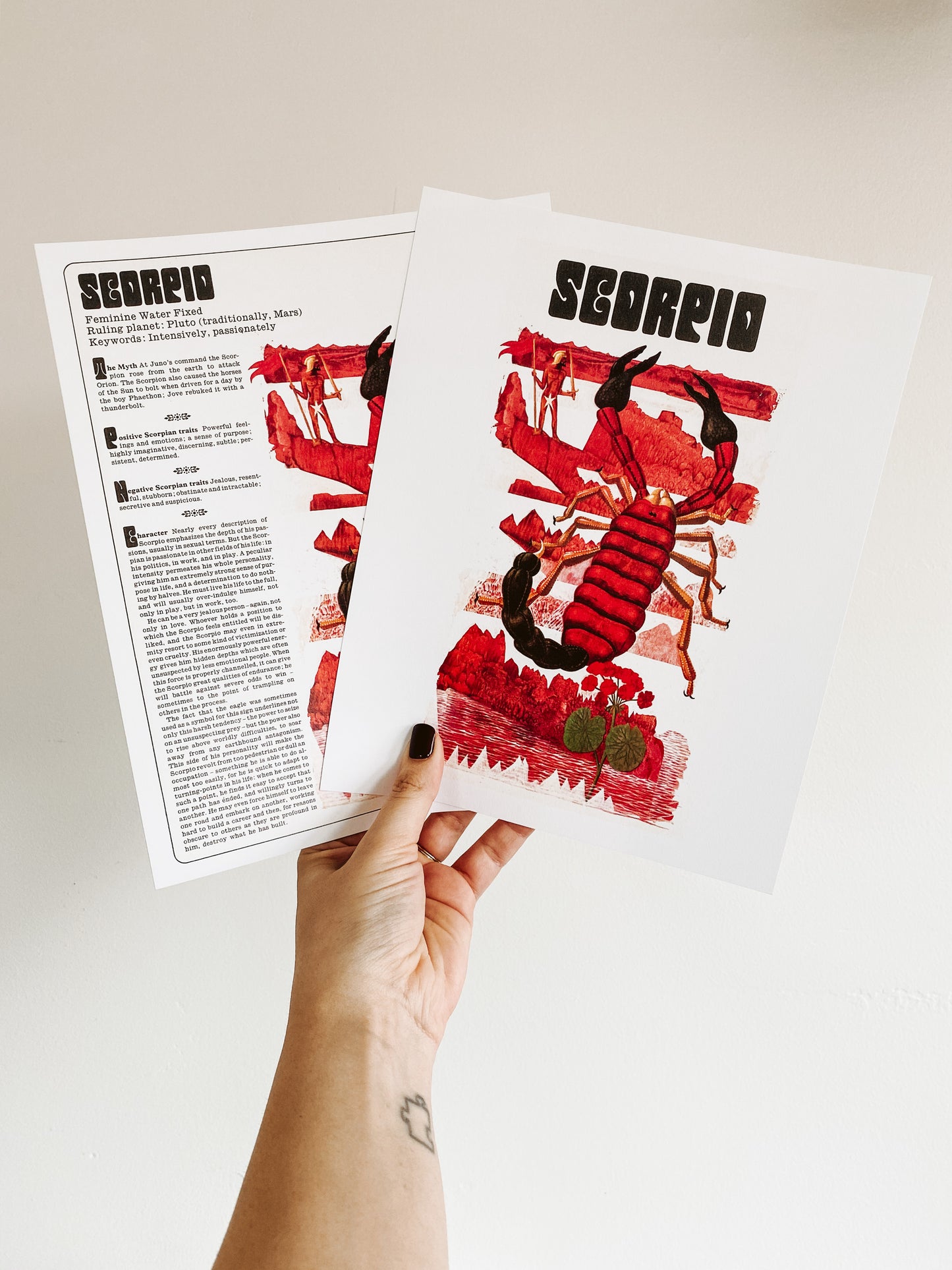 Scorpio Zodiac Print