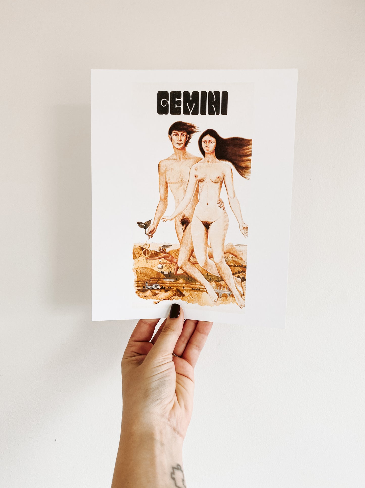 Gemini  Zodiac Print