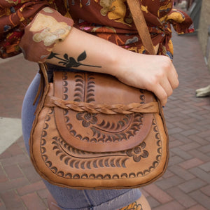 80s Mexican Tooled Leather Purse